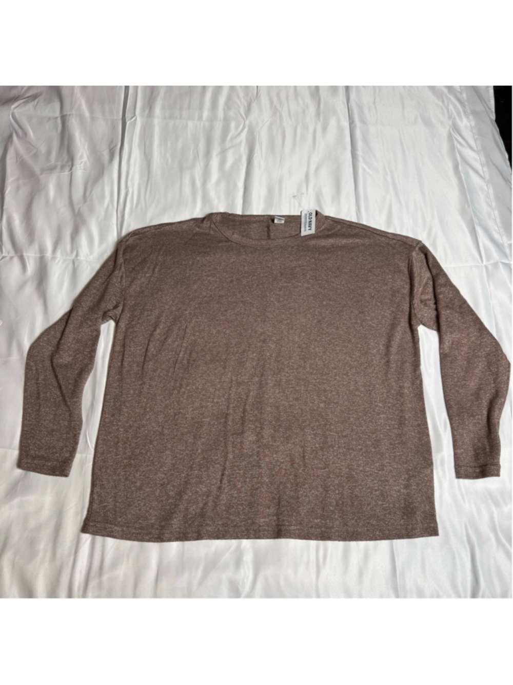 Women's Old Navy Long Sleeve Tee M Brown